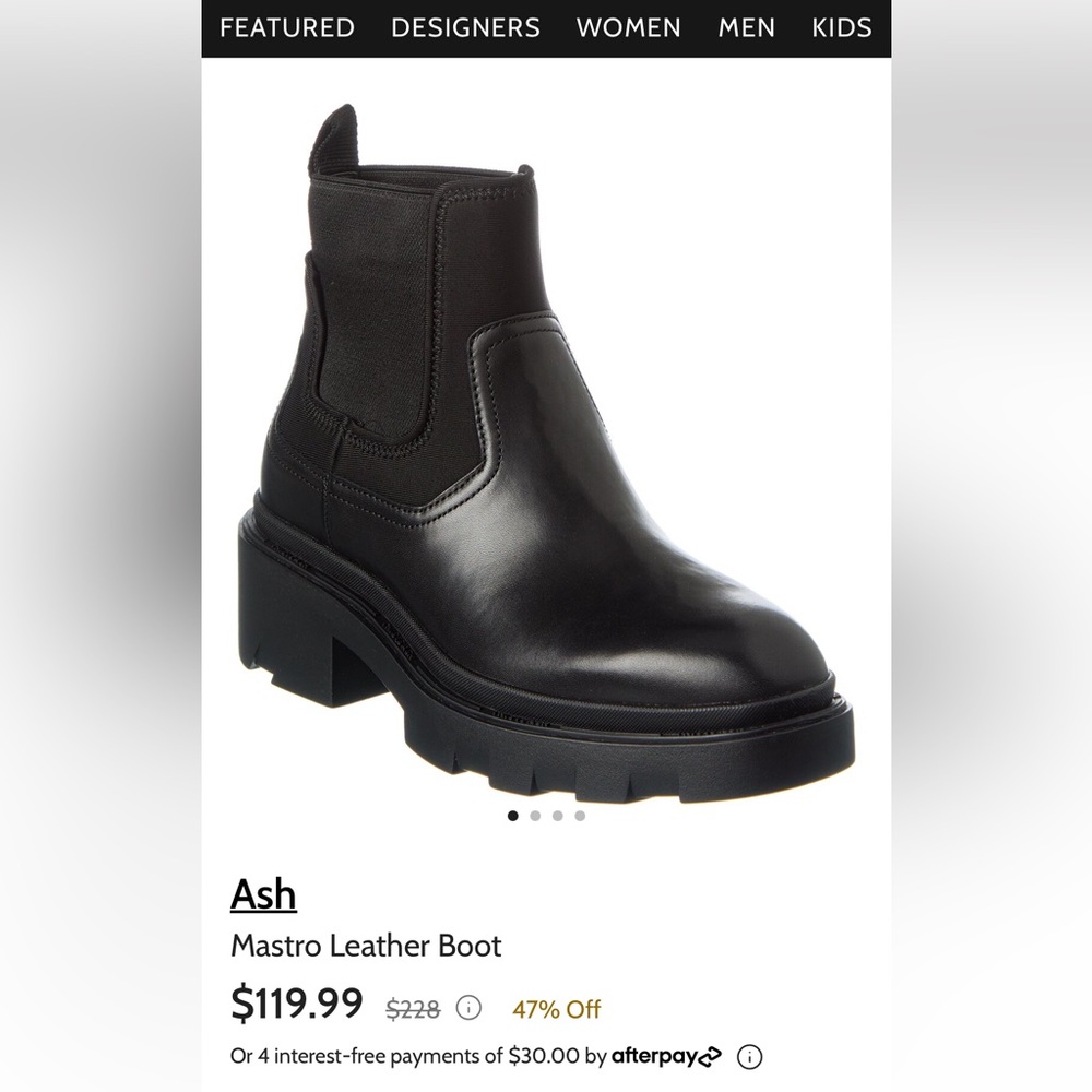Ash black boots - great condition!!